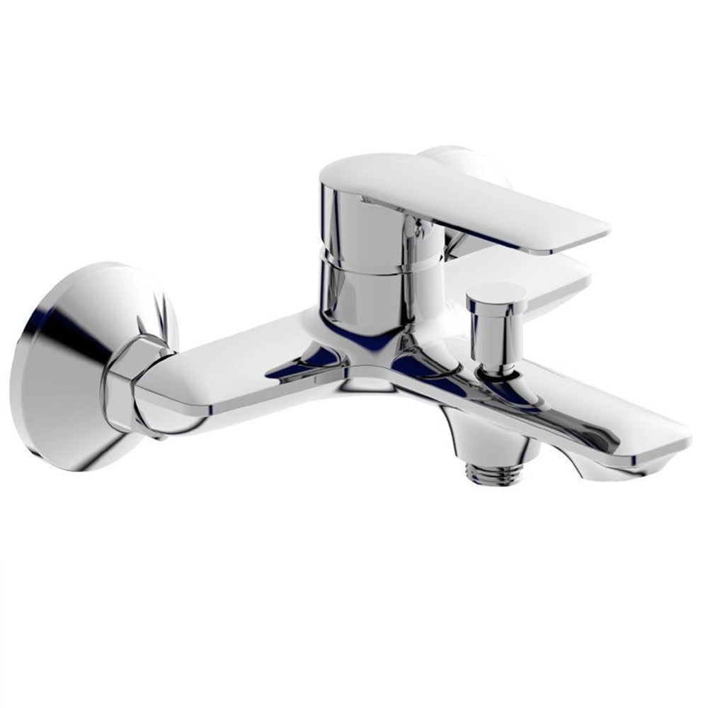 Trade Shop - Rubinetto Miscelatore Gruppo Vasca Da Bagno Cromato Con Attacco Doccia Sofi87104 -