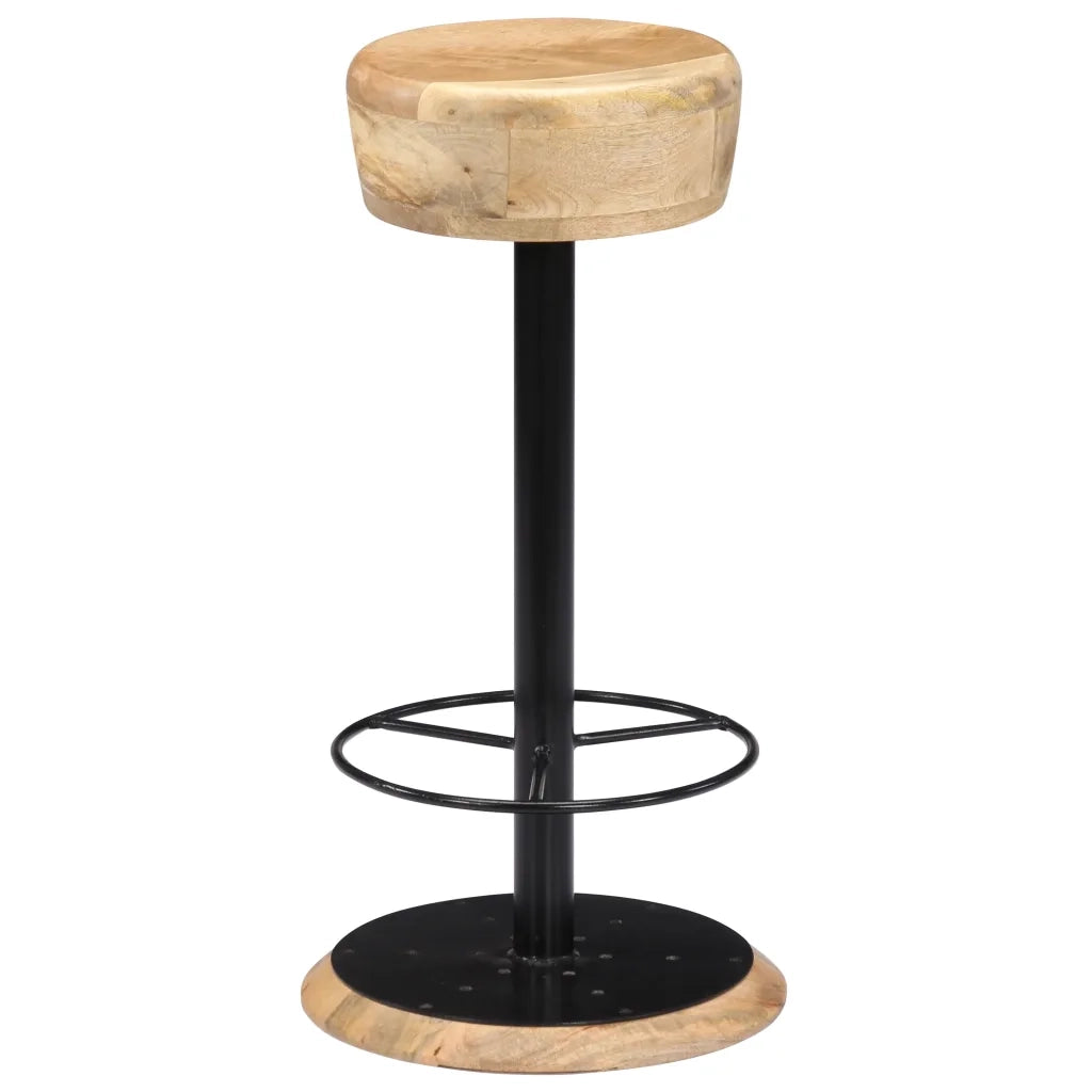 Sgabelli da Bar 2 pz in Legno Massello di Mango cod mxl 66757