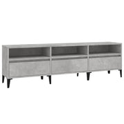 Mobile TV multimediale mensola TV credenza TV per sala da pranzo soggiorno camera da letto 150 x 30 x 44,5 cm legno ingegnerizzato grigio 02_0025972