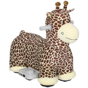 Giraffa a Dondolo per Bambini ¨C Zephmum ¨C Batteria, Musica, Tessuto Lavabile, Marrone