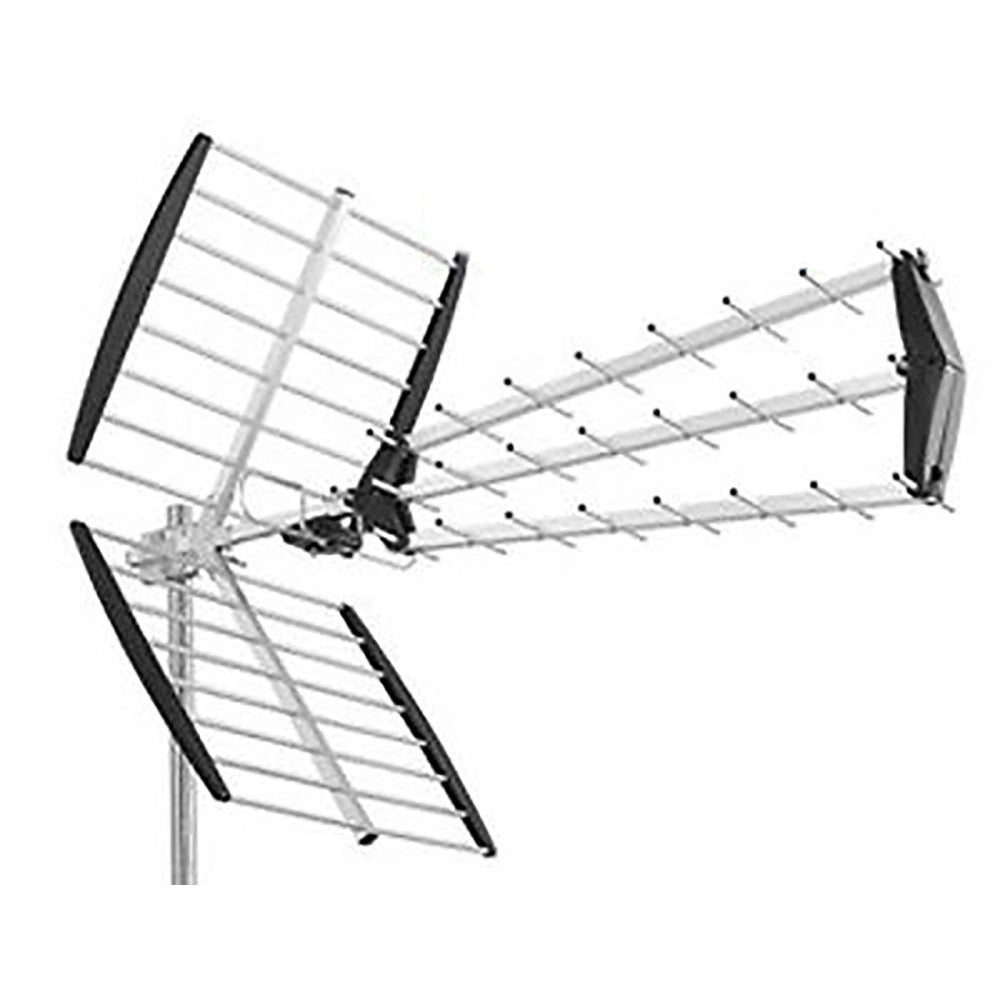 Trade Shop - Antenna Tv Uhf Dvb-t Digitale Esterno 28 Db Hd 43 Elementi Dq-655 -