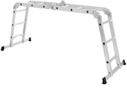 Scala pieghevole e multifunzionale in alluminio a 2 montanti resistente a 150 kg 12_0000473