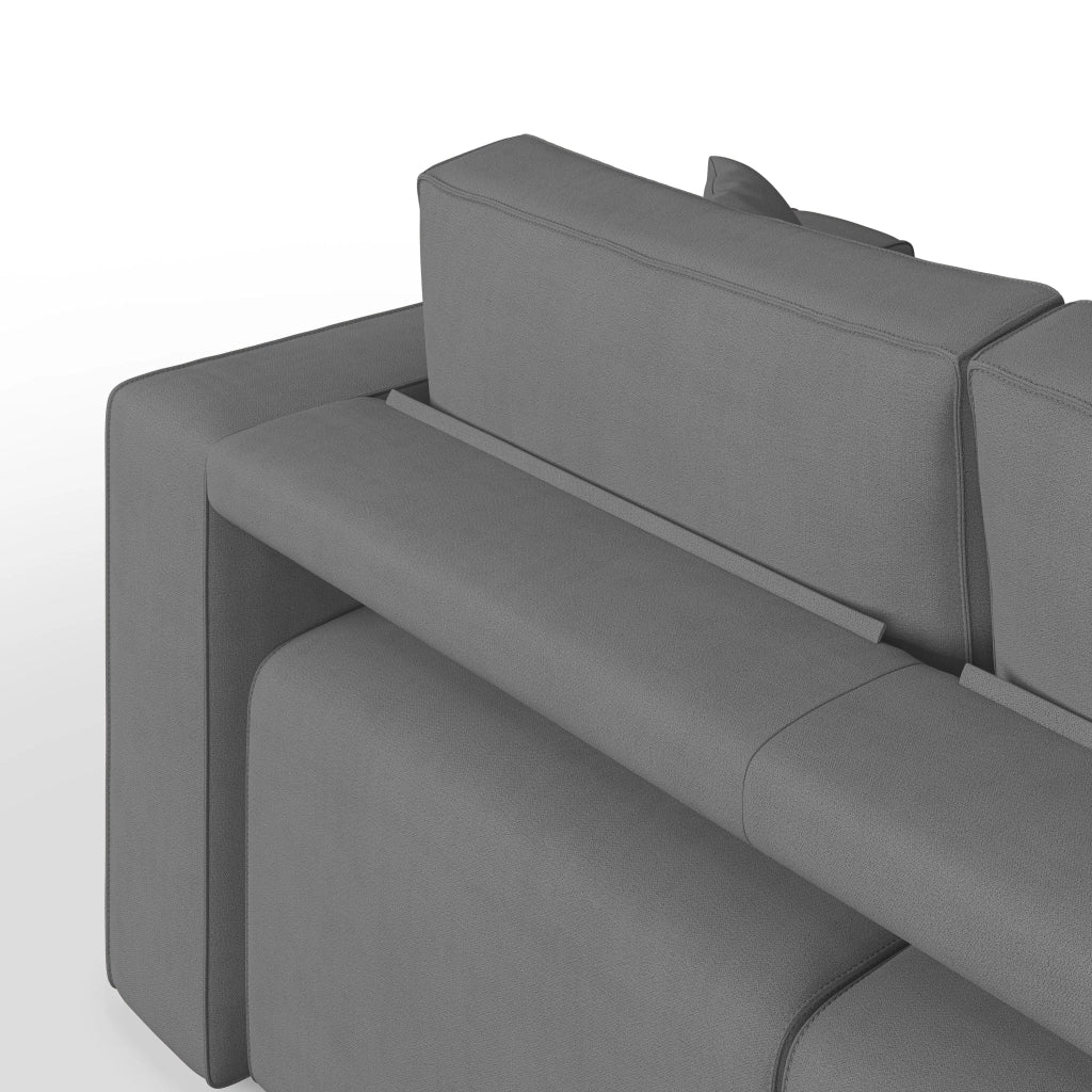 Morfeo Divano 3 sedute tessuto impermeabile 245 cm grigio