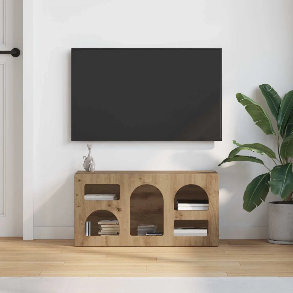Mobile TV ELST 80 x 35 x 40 cm Rovere artigianale 891283