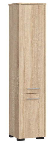 Colonna da bagno AKORD FIN Sonoma Quercia 30 cm 2 ante 30x30x140 cm