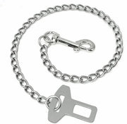 Cintura di sicurezza per animali domestici - catena in acciaio inox - 60 cm per cani e gatti - auto - cintura di sicurezza per animali