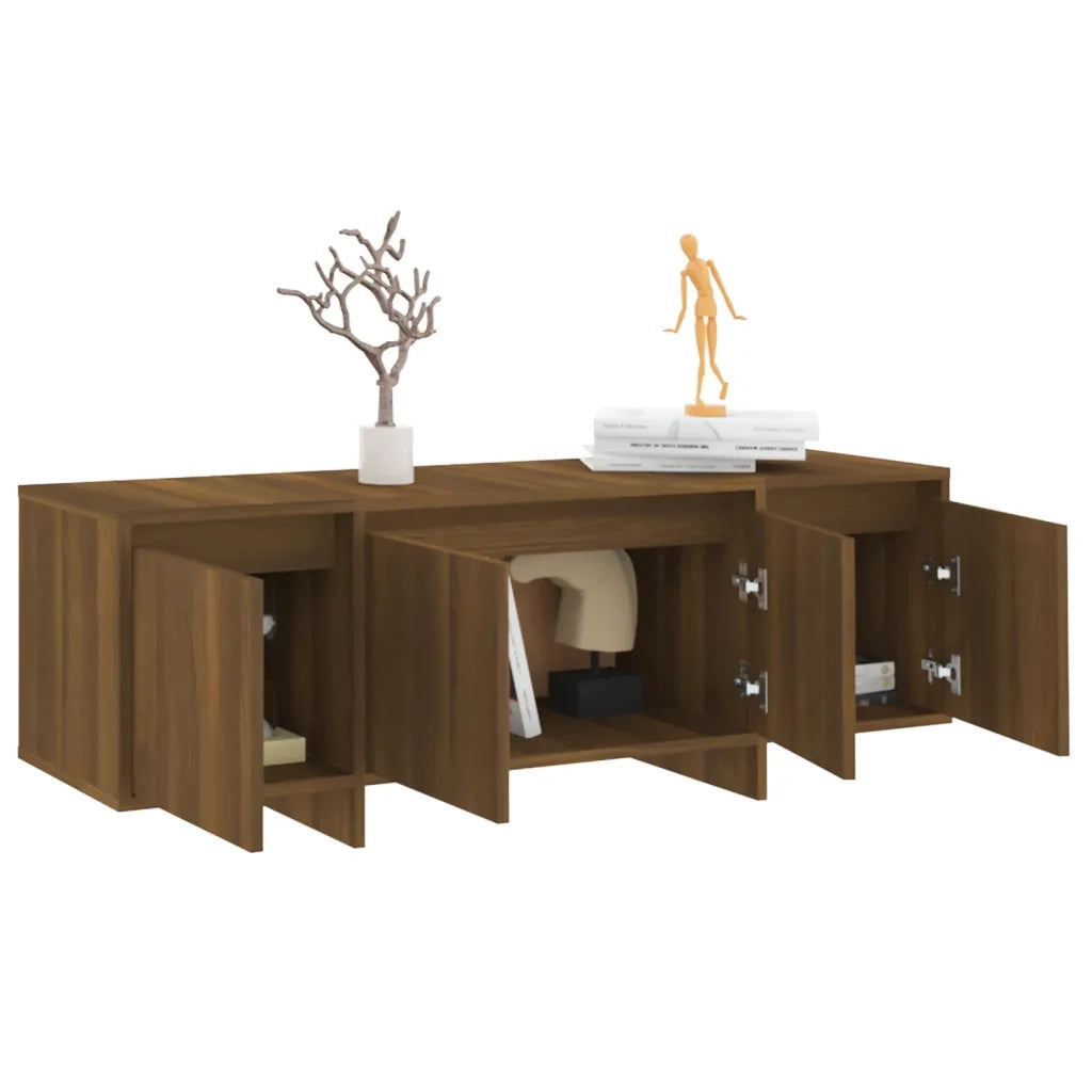 Mobile Porta TV Rovere Marrone 120x30x40,5 cm in Truciolato 813052