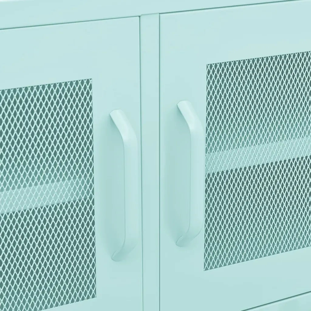 Mobile TV-Credenza per TV Menta 105x35x50 cm in Acciaio