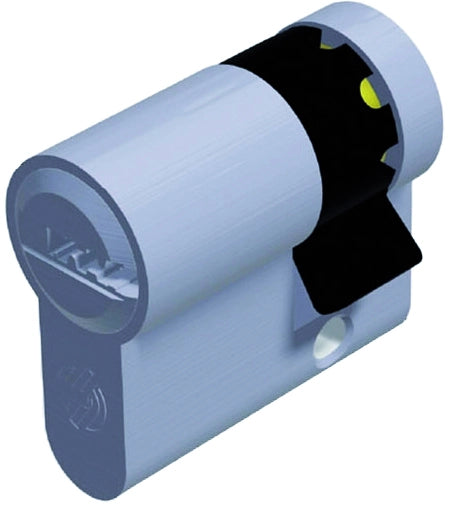 Securemme MEZZO CILINDRO CROMO SATINATO K2 3 chiavi mm. 40 (30+10)
