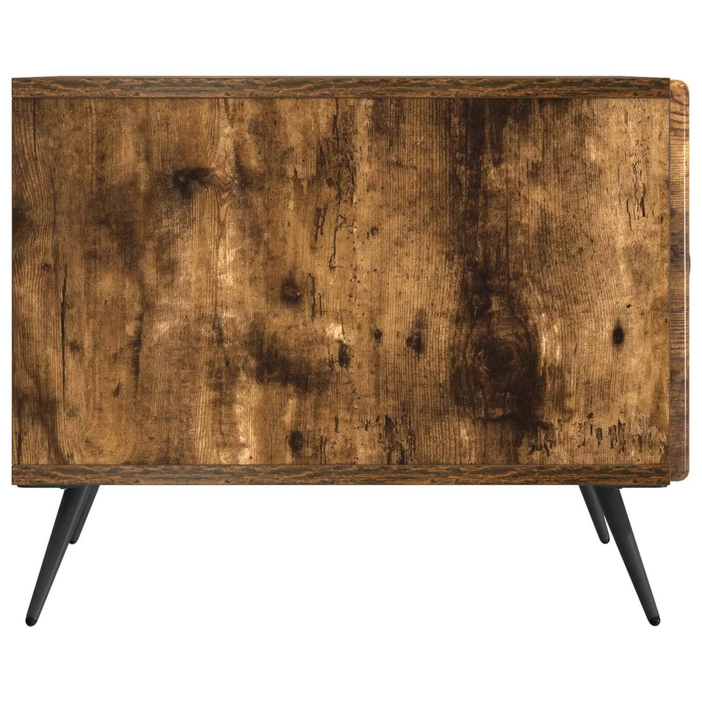 Tavolino da salotto | Tavolino da caff¨¨ | Tavolino da Soggiorno con cassetto Rovere Fumo 49 x 50 x 40 cm