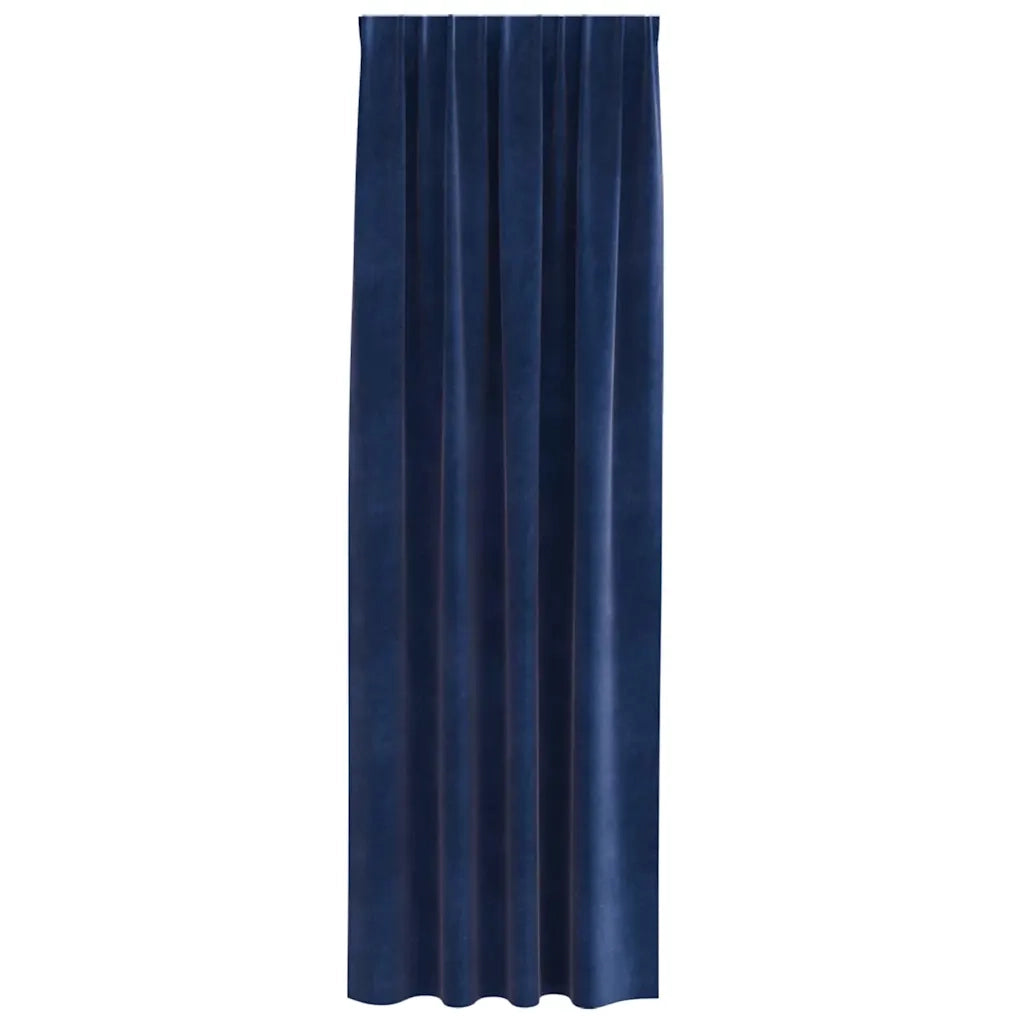 Tende Oscuranti | Tende Blackout 2 pz Blu Scuro 140 x 245 cm Velluto