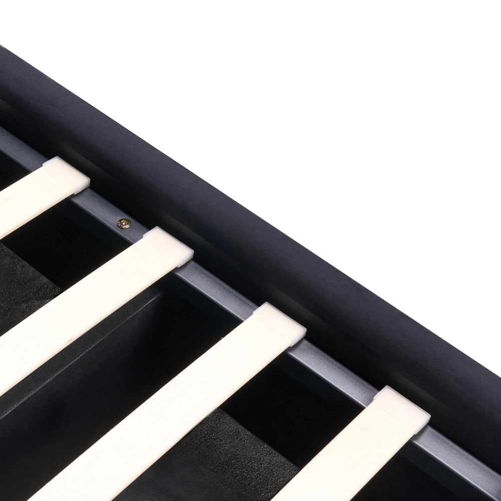 Letto contenitore velluto nero e argento 140 x 200 cm glamour elegante