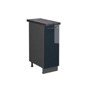 Armadio cucina dispensa alto Fame-Line Blu scuro lucido/Antracite 30 cm, PL Antracite Vicco