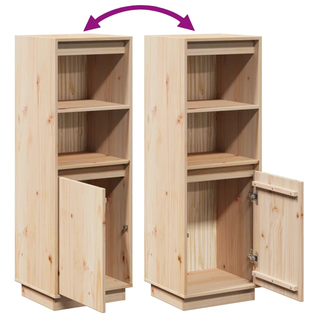 Credenza-Buffet-Armadio da cucina 37x34x110 cm in Legno Massello di Pino