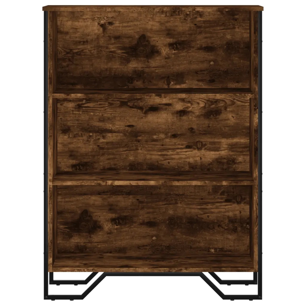 Libreria Rovere Fumo 80x31x106 cm in Legno Multistrato 848626