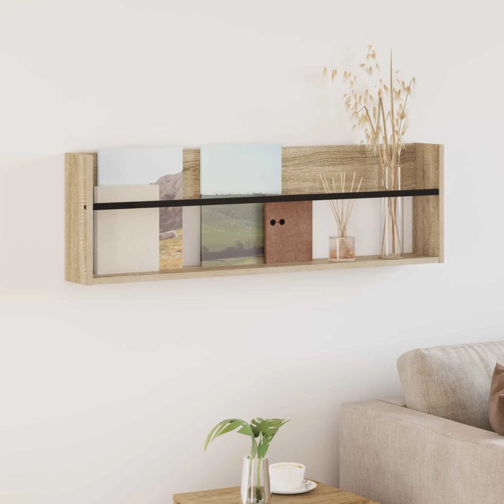 Scaffale per riviste Rovere Sonoma 100 x 12 x 30 cm CFW9295243