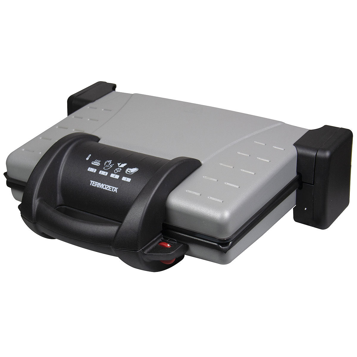 FIORENTINA GRILL  Griglia Elettrica Compatta con Piastra Antiaderente e Coperchio Trasparente