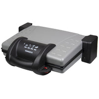 FIORENTINA GRILL  Griglia Elettrica Compatta con Piastra Antiaderente e Coperchio Trasparente