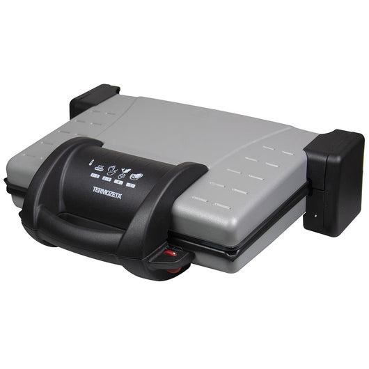 FIORENTINA GRILL  Griglia Elettrica Compatta con Piastra Antiaderente e Coperchio Trasparente