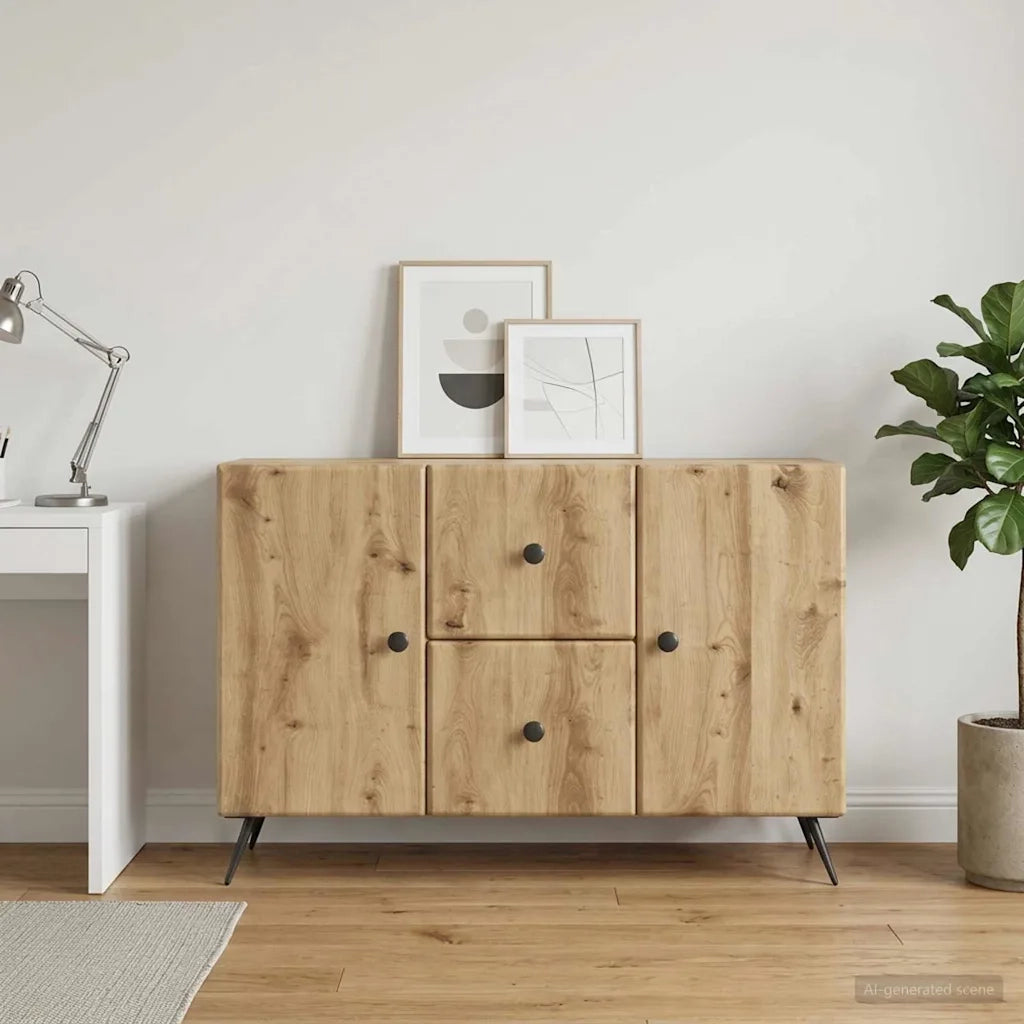 Credenza con cassetto Rovere Artigianale 89 x 34,5 x 60 cm 895584
