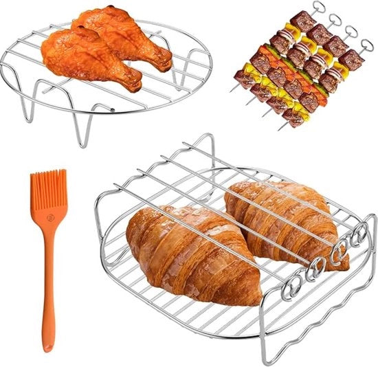 Accessori per Airfryer - Set di Accessori per Airfryer - Adatto per Fritture ad Aria Calda