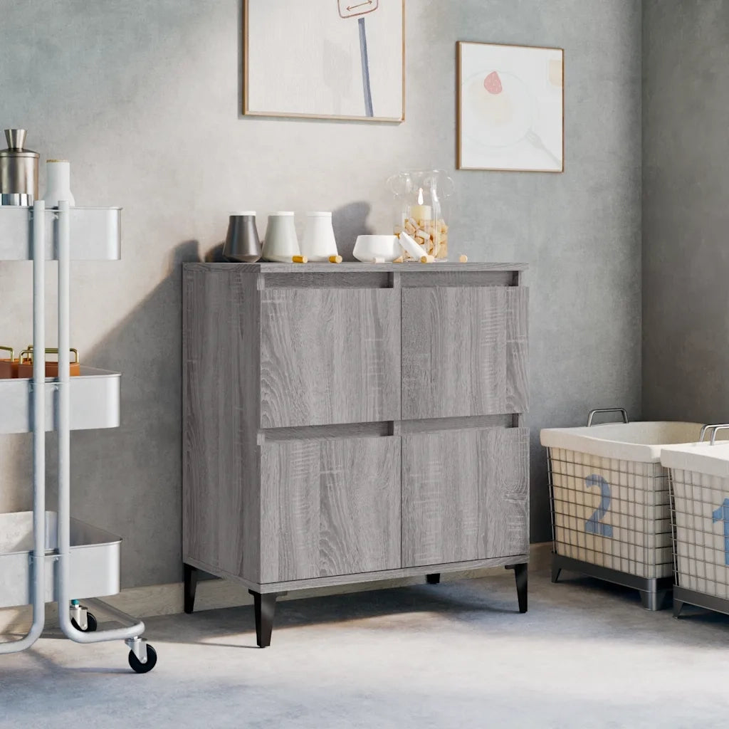Credenza Grigio Sonoma 60x35x70 cm in Legno Multistrato 821170