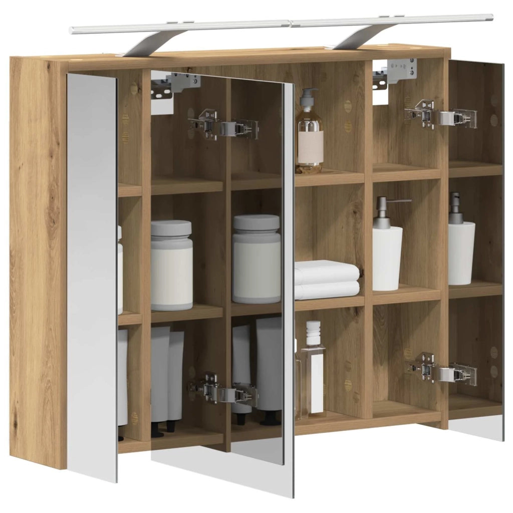 Mobiletto per specchio da bagno Rovere Artigianale