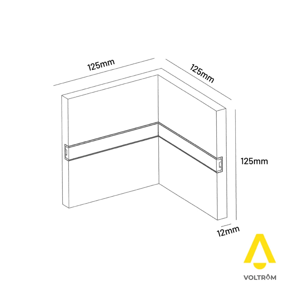 Cartongesso con profilo in alluminio integrato "L" angolo tra soffitto e parete