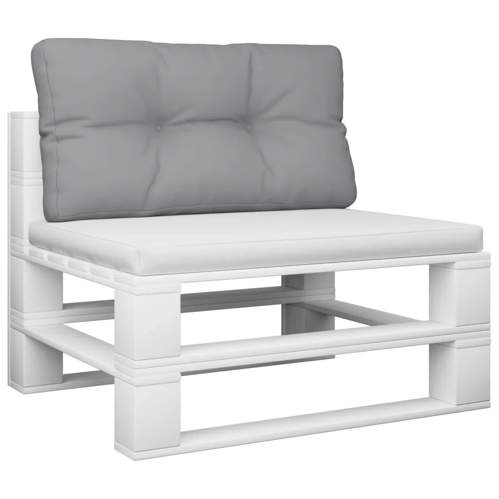 vidaXL Cuscino per Pallet Grigio 70x40x12 cm in Tessuto