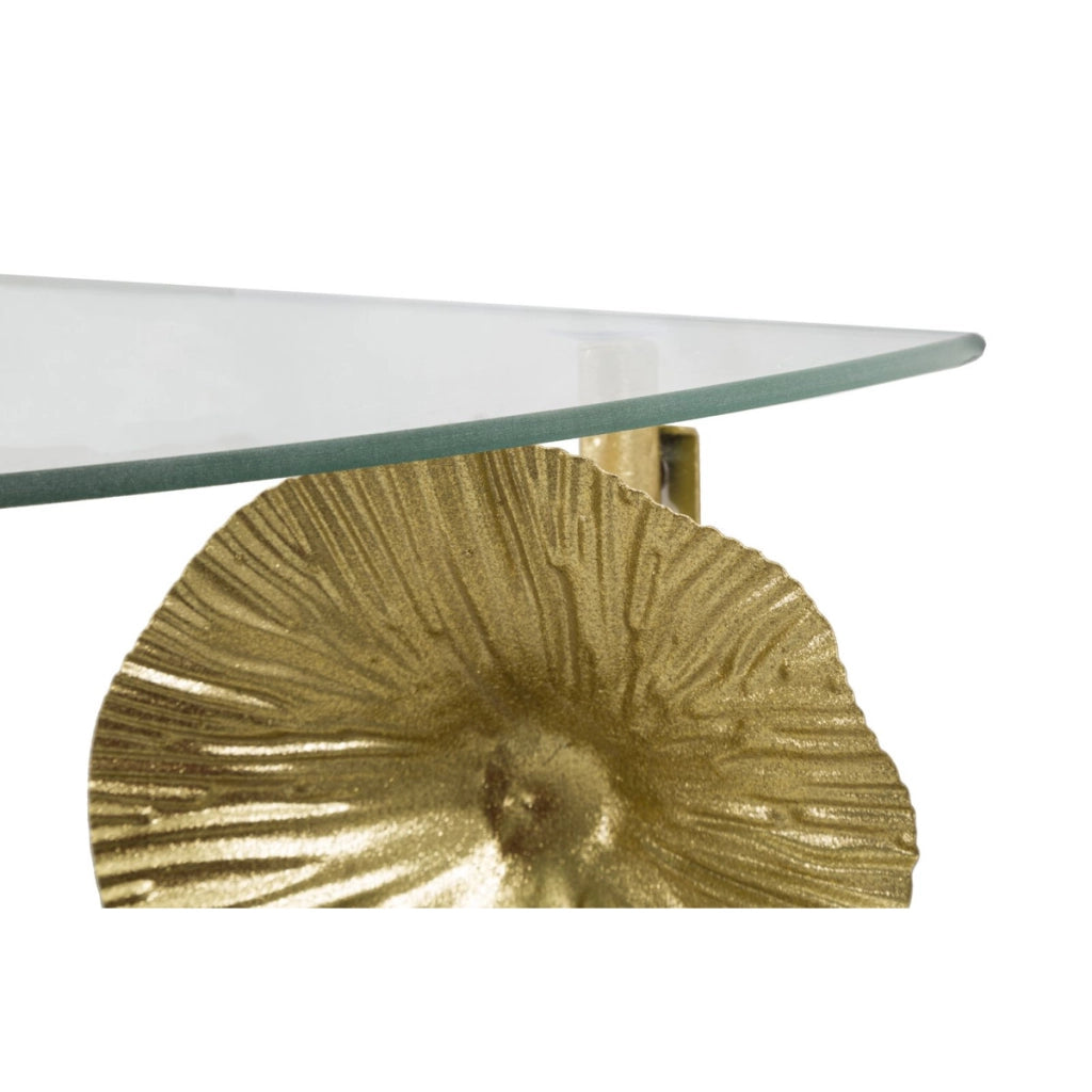 Mensola Foglia 58, Oro, Metallo, 60x30x40 cm