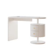 Vicco Scrivania Bianco lucido 120 x 50 cm con 2 cassetti