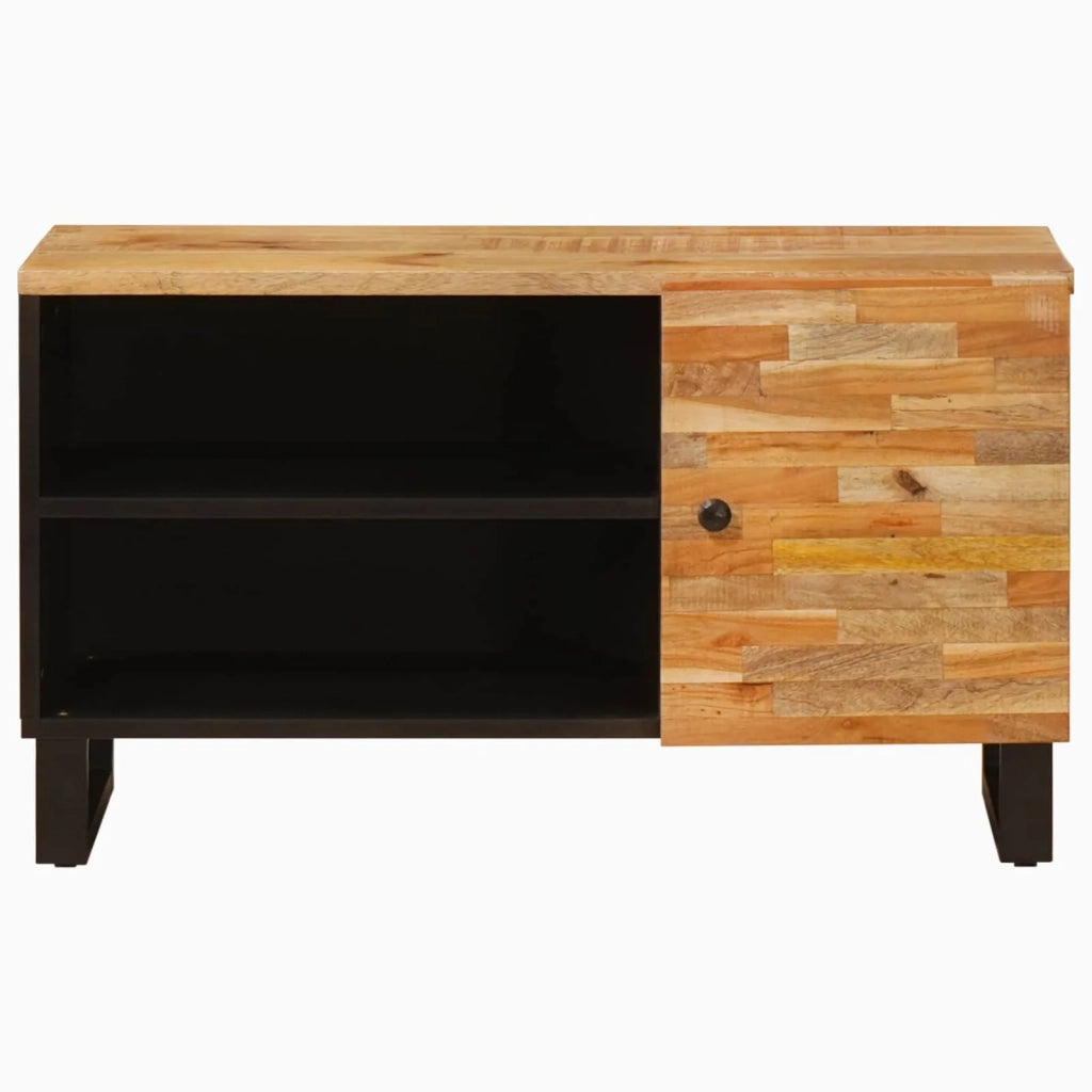 Mobile TV Marrone 80 x 33 x 46 cm Legno di mango massello 4018311