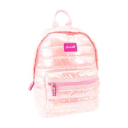 girabrilla puffer casual backpack light pink
