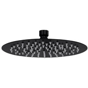 Soffione doccia a pioggia soffione doccia a spruzzo doccetta accessorio da bagno acciaio inox rotondo 20 cm nero 02_0002072
