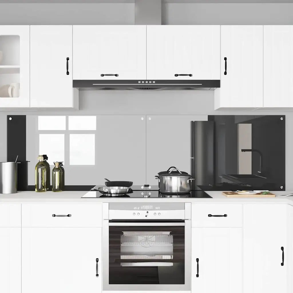 Schienale da cucina 2 pcs Grigio scuro 110 x 60 cm 3415508