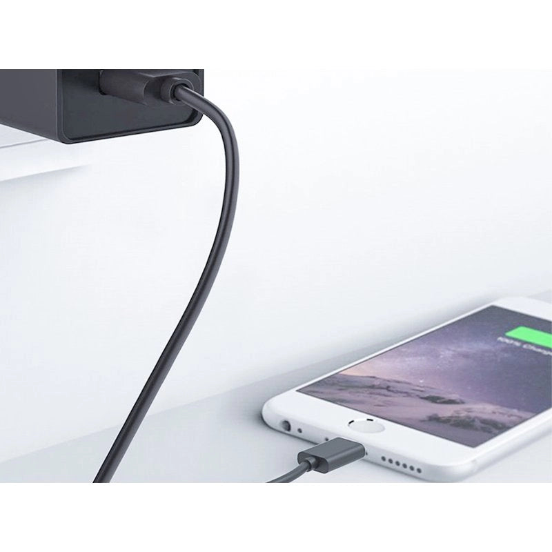 2 Pezzi Cavo USB Dati Ricarica Per Iphone Colore Nero 1 Metro