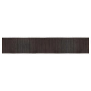Tappeto del soggiorno | Tappeto Rettangolare Marrone Scuro 70x400 cm in Bamb¨´