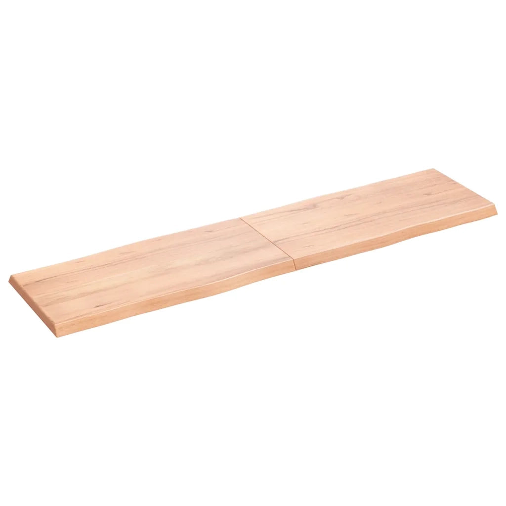 Piano Tavolo Marrone Chiaro 160x40x(2-4) cm Rovere Non Trattatocod mxl 126525