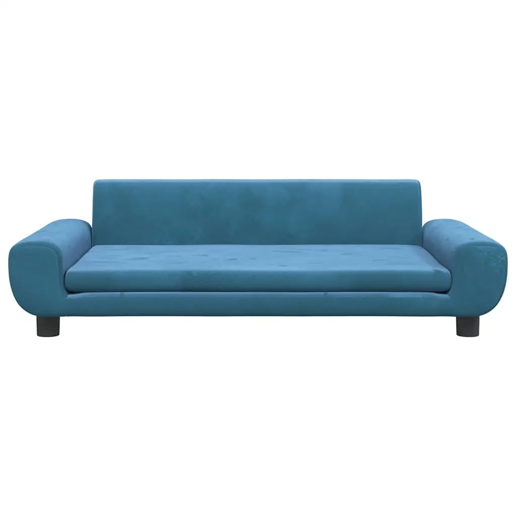 Divano per Bambini Blu 100x54x33 cm in Vellutocod mxl 93868