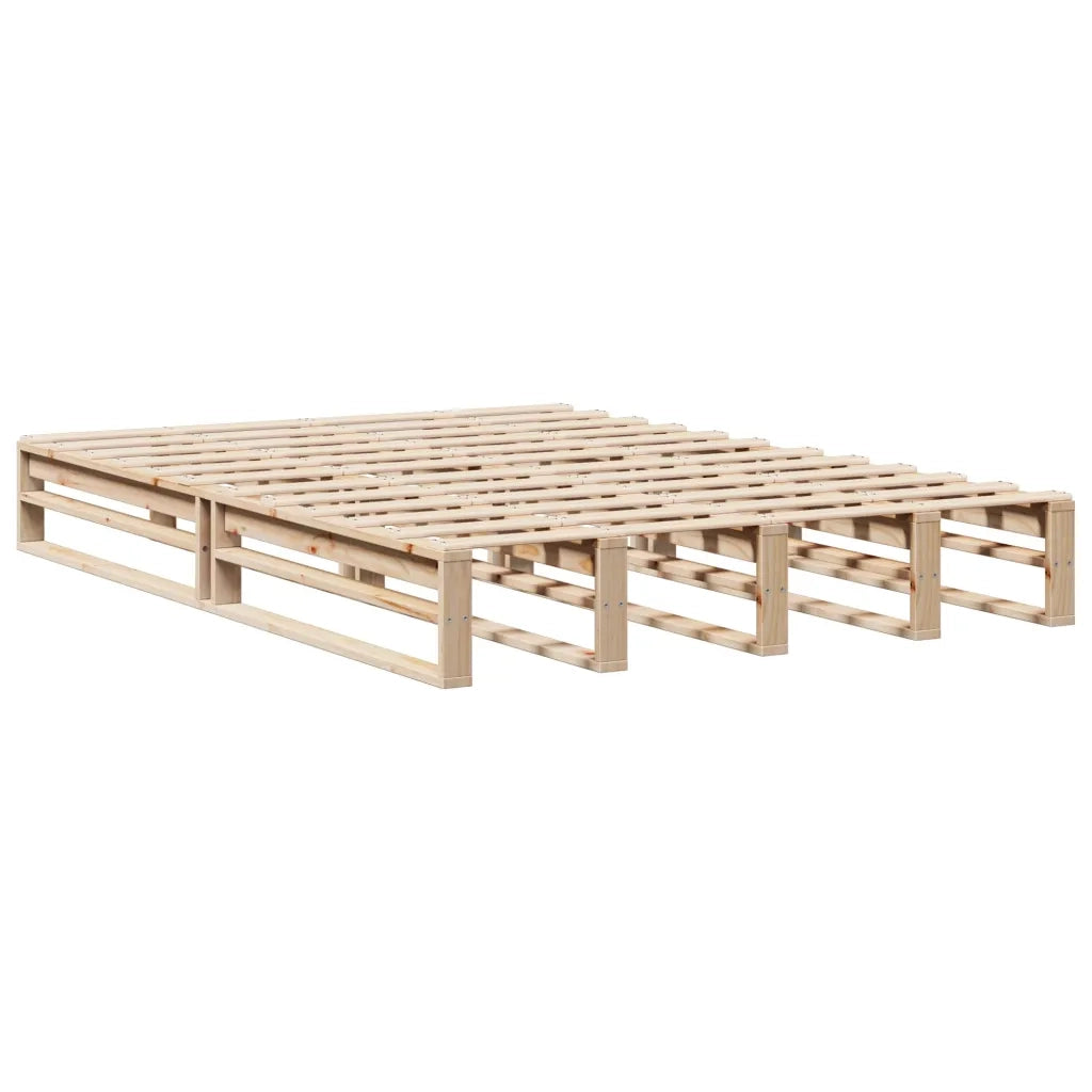 Letto senza Materasso 120x200 cm in Legno Massello di Pino