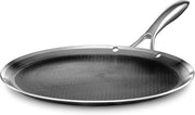 Grill piastra antiaderente 305 cm - Design ibrido con manico di raffreddamento - Resistente a lavastoviglie e forno - Adatto per induzione - Compatibile con tutti i fornelli Grilleggia piastra
