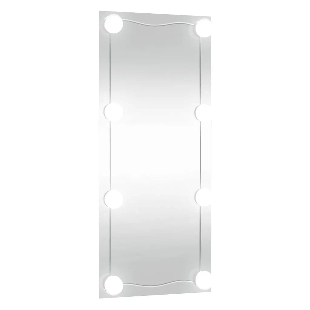 Specchio da Parete con Luci LED 50x100 cm Vetro Rettangolare 3189157