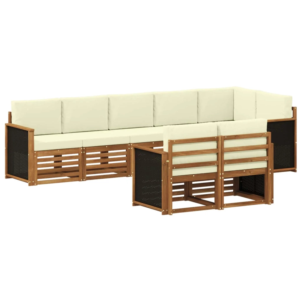 Set divani Legno di Acacia Massello 3384491