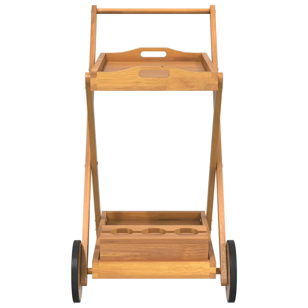 Carrello da Tè 54x87x90 cm in Legno Massello di Acacia 319424