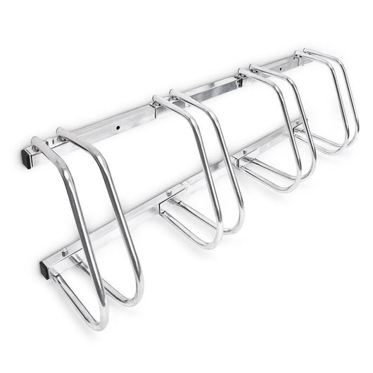 Sistema portabici portabici basculante 4 bici pratico garage a terra o a muro 3413003