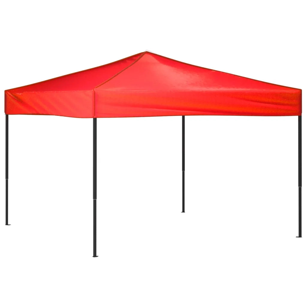 Tenda per Feste Pieghevole-Tenda Gazebo Rossa 3x3 m