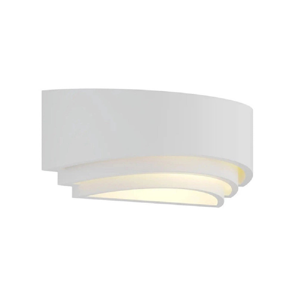 Trade Shop - Applique In Gesso Ultra Moderno Mezza Luna Up & Down Lampada Attacco R7s Gs-e71 -