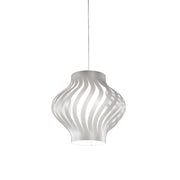 Sospensione Moderna Larga Helios Polilux ® Argento 1 Luce E27