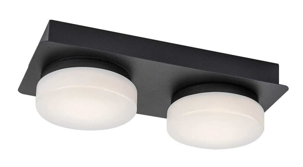 Plafoniera/applique LED 11W 4000K nero opaco Attichus Rabalux