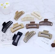 10 Pezzi di Spille per Capelli Grande Spilla per Capelli per Donne con Base Quadrata Clip per Capelli 4,3 Polliche Spilla per Capelli Grande Spilla con Antiscivolo Accessori per Capelli (Marrone)